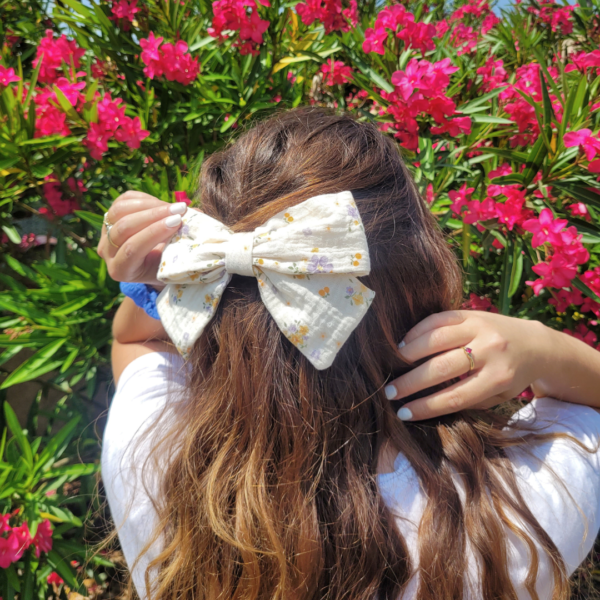 Barrette nœud Myosotis – Image 3